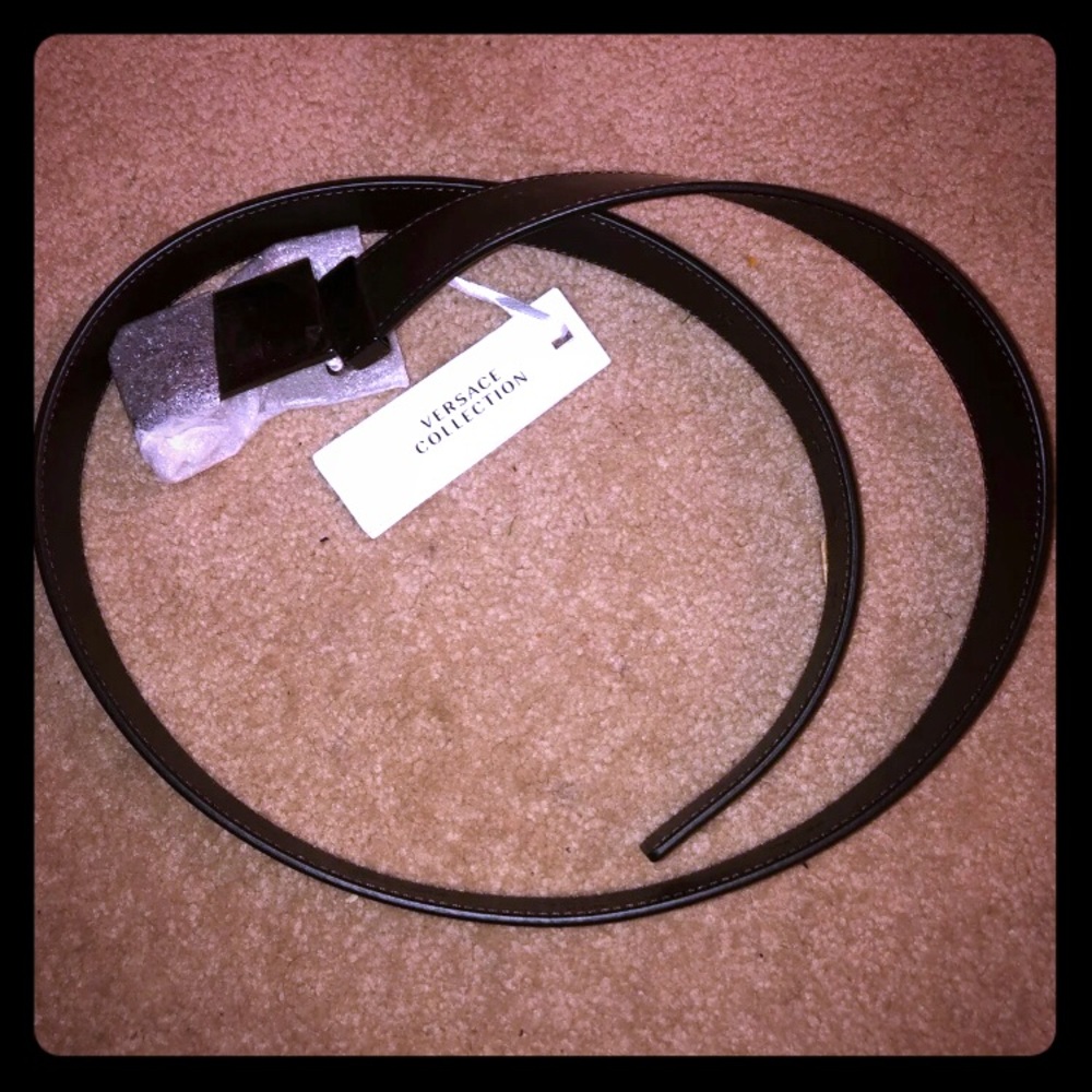 Versace Collection Men’s Leather Belt